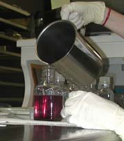 Purple carrot juice diluted