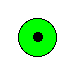 green dotted circle