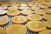 Persimmon slices.